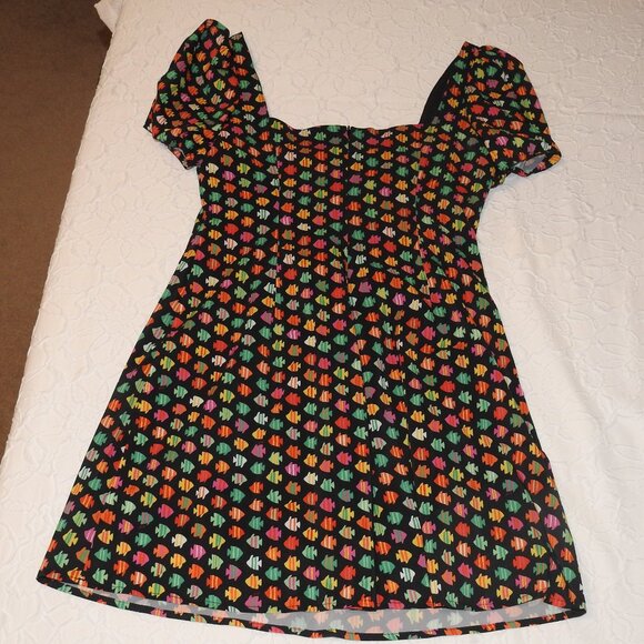 HVN Dylan Tropical Fish Print Minidress - Picture 8 of 9